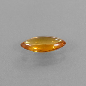Zaffiro naturale arancione da 0,74 ct, trasparente, trasparente/traslucido