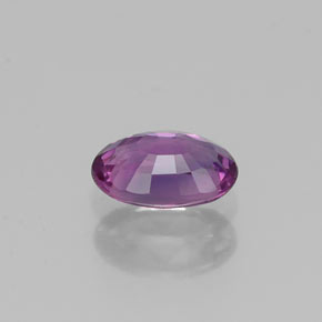 Zaffiro naturale viola da 0,55 ct, taglio ovale, VVS-VS