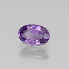 Zaffiro naturale viola da 0,54 ct, taglio ovale, VVS-VS