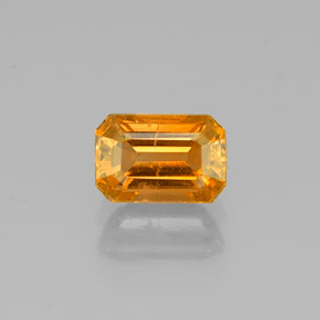Zaffiro naturale giallo da 0,93 ct, taglio smeraldo, SI