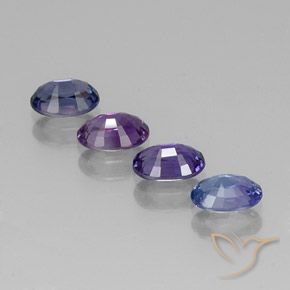 Gemme di Zaffiro Multicolore naturale da 2.58 ct, Ovale, VVS-VS