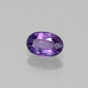 Zaffiro naturale viola da 0,59 ct, taglio ovale, VS