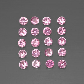 Zaffiro naturale rosa da  ct, taglio rotondo, VVS-VS
