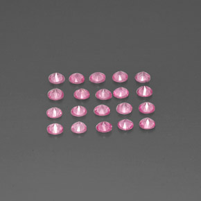 Zaffiro naturale rosa da  ct, taglio rotondo, VVS-VS