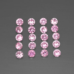 Zaffiro naturale rosa da  ct, taglio rotondo, VVS-VS