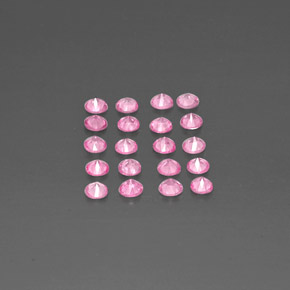 Zaffiro naturale rosa da  ct, taglio rotondo, VVS-VS