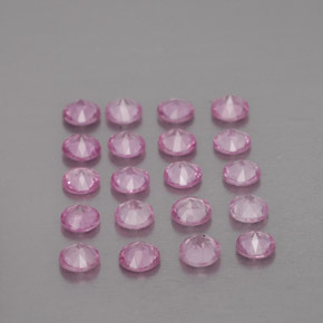 Zaffiro naturale rosa da  ct, taglio rotondo, VVS-VS