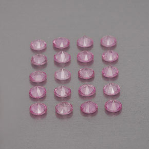 Zaffiro naturale rosa da  ct, taglio rotondo, VVS-VS