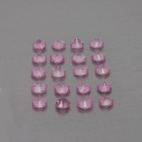 Zaffiro naturale rosa da  ct, taglio rotondo, VVS-VS