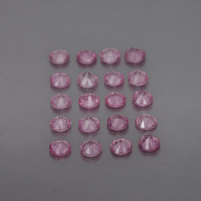 Zaffiro naturale rosa da  ct, taglio rotondo, VVS-VS