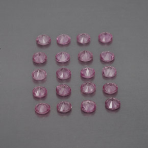 Zaffiro naturale rosa da  ct, taglio rotondo, VVS-VS