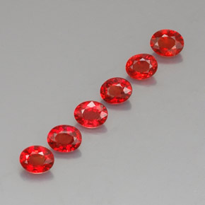Zaffiro naturale arancione da 2,08 ct, taglio ovale, VVS-VS