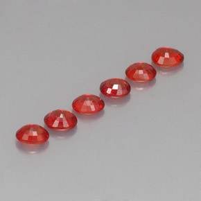 Zaffiro naturale arancione da 2,08 ct, taglio ovale, VVS-VS