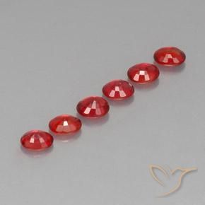 Gemme di Zaffiro Rosso brillante naturale da 1.85 ct, Ovale, VVS-VS