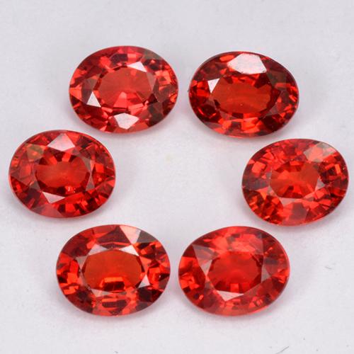 Zaffiro naturale arancione da 1,95 ct, taglio ovale, VVS-VS