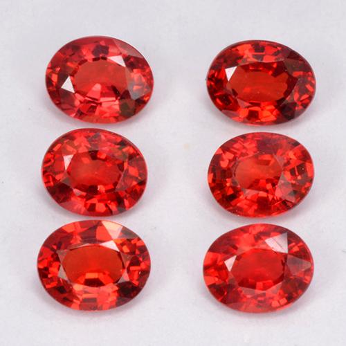 Zaffiro naturale arancione da 1,95 ct, taglio ovale, VVS-VS