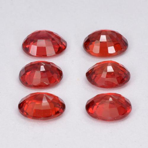 Zaffiro naturale arancione da 1,95 ct, taglio ovale, VVS-VS