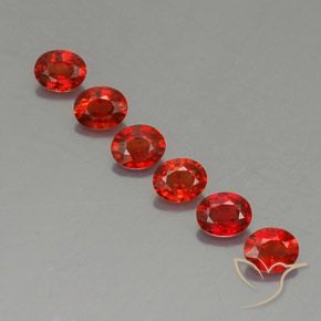 Gemme di Zaffiro Rosso brillante naturale da 2.02 ct, Ovale, VVS-VS