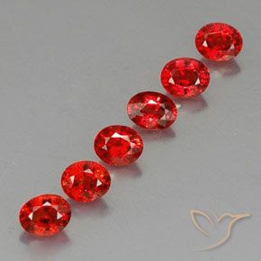 Gemme di Zaffiro Rosso brillante naturale da 2.20 ct, Ovale, VVS-VS