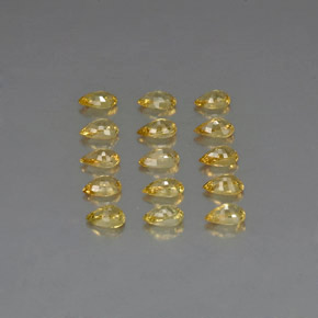 Zaffiro naturale oro da  ct, taglio a pera, VVS-VS
