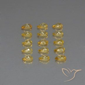 Zaffiro naturale giallo da 4,27 ct, taglio a pera, VVS-VS