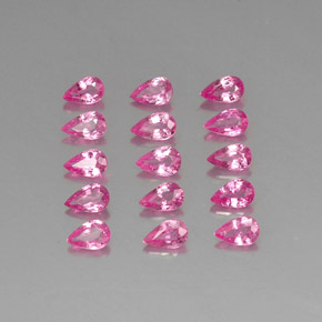 Zaffiro naturale rosa da 4,04 ct, taglio a pera, VVS-VS