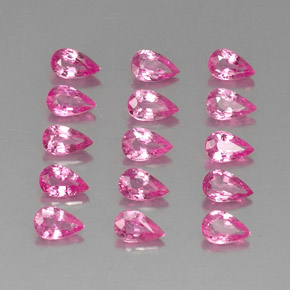 Zaffiro naturale rosa da 4,04 ct, taglio a pera, VVS-VS