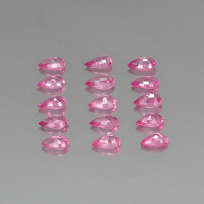 Zaffiro naturale rosa da 4,04 ct, taglio a pera, VVS-VS