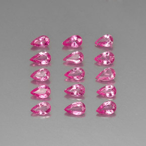 Zaffiro naturale rosa da  ct, taglio a pera, VVS-VS
