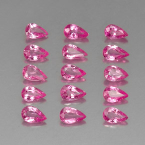 Zaffiro naturale rosa da  ct, taglio a pera, VVS-VS