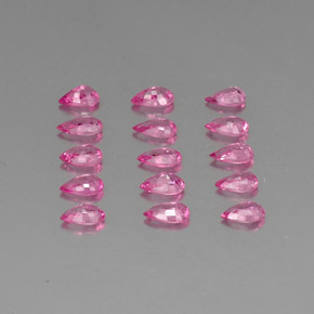 Zaffiro naturale rosa da  ct, taglio a pera, VVS-VS