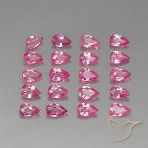 Gemme di Zaffiro Magenta intenso naturale da 5.09 ct, Forma a pera, VVS-VS