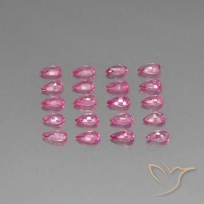 Gemme di Zaffiro Magenta intenso naturale da 5.09 ct, Forma a pera, VVS-VS