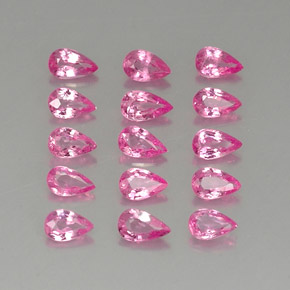 Zaffiro naturale rosa da  ct, taglio a pera, VVS-VS