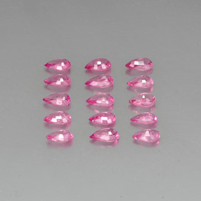 Zaffiro naturale rosa da  ct, taglio a pera, VVS-VS