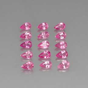 Zaffiro naturale rosa da 4,21 ct, taglio a pera, VVS-VS