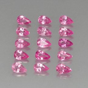 Zaffiro naturale rosa da 4,21 ct, taglio a pera, VVS-VS