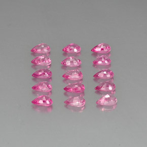 Zaffiro naturale rosa da 4,21 ct, taglio a pera, VVS-VS