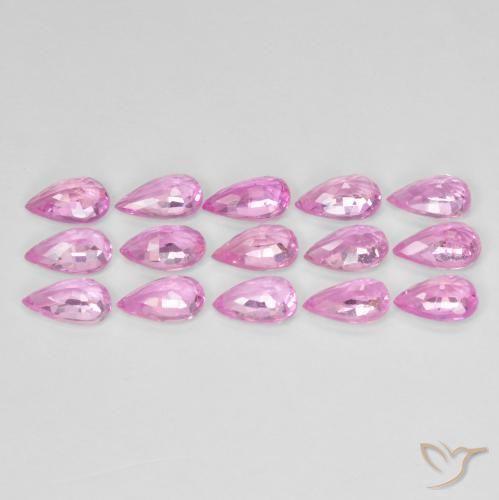 Gemme di Zaffiro Magenta intenso naturale da 3.77 ct, Forma a pera, VVS-VS