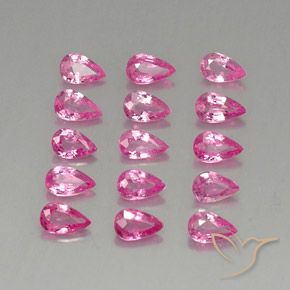 Zaffiro naturale rosa da 3,58 ct, taglio a pera, VVS-VS
