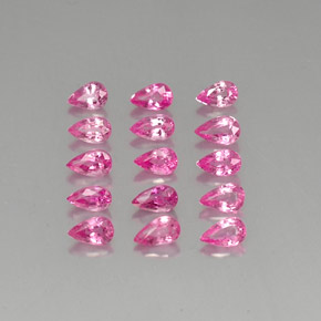 Zaffiro naturale rosa da  ct, taglio a pera, VVS-VS