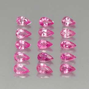 Zaffiro naturale rosa da  ct, taglio a pera, VVS-VS
