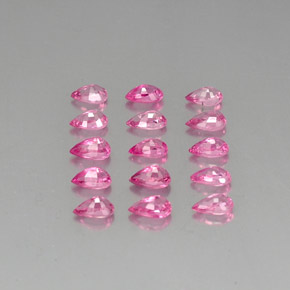 Zaffiro naturale rosa da  ct, taglio a pera, VVS-VS
