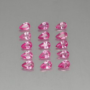 Zaffiro naturale rosa da  ct, taglio a pera, VVS-VS