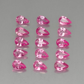 Zaffiro naturale rosa da  ct, taglio a pera, VVS-VS