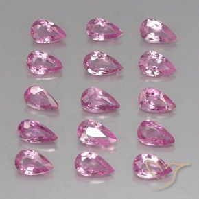Zaffiro naturale rosa da 3,99 ct, taglio a pera, VVS-VS