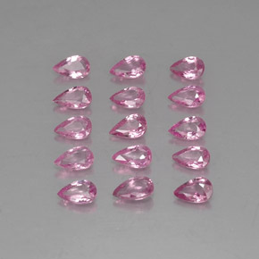 Zaffiro naturale rosa da 3,61 ct, taglio a pera, VVS-VS