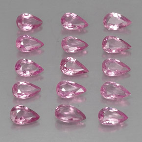 Zaffiro naturale rosa da 3,61 ct, taglio a pera, VVS-VS