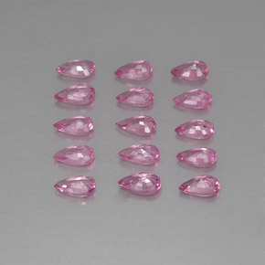 Zaffiro naturale rosa da 3,61 ct, taglio a pera, VVS-VS