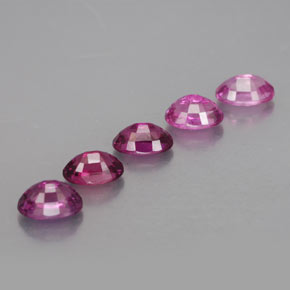 Zaffiro naturale rosa da  ct, taglio ovale, VVS-VS